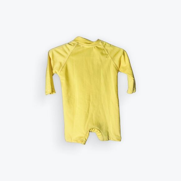 Preloved Cuddle Club White and Yellow Swimsuit - Size 6-12 Months - Picture 2 of 2